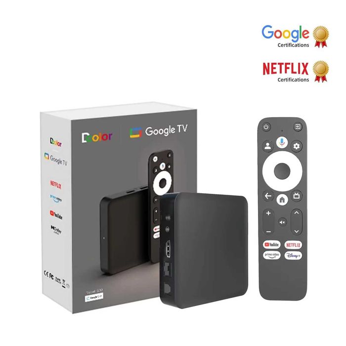 Новейший dcolor GD2 Google Сертифицированный Android 12 4K Smart TV