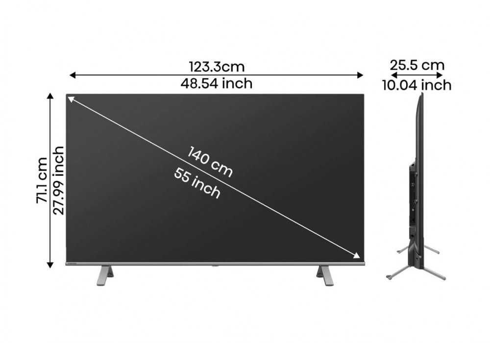 Телевизор TOSHIBA 55C350NE UHD VIDAA 4K  Доставка бесплатно