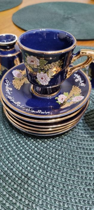Set cafea portelan aur