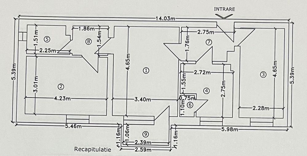 Apartament 3 camere de vanzare Tandarei, jud. Ialomita