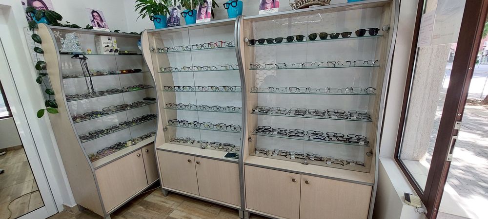 Шкаф за оптика, шкафове за очила 4 броя