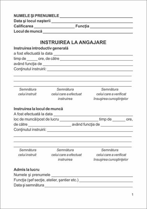 Fișa Protecția Mediului (4 lei/buc)