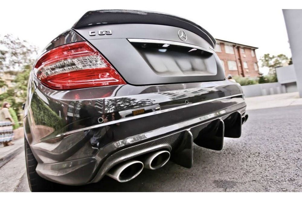 Добавка за дифузьор за Mercedes W204 / Мерцедес 204 Diffuser splitter