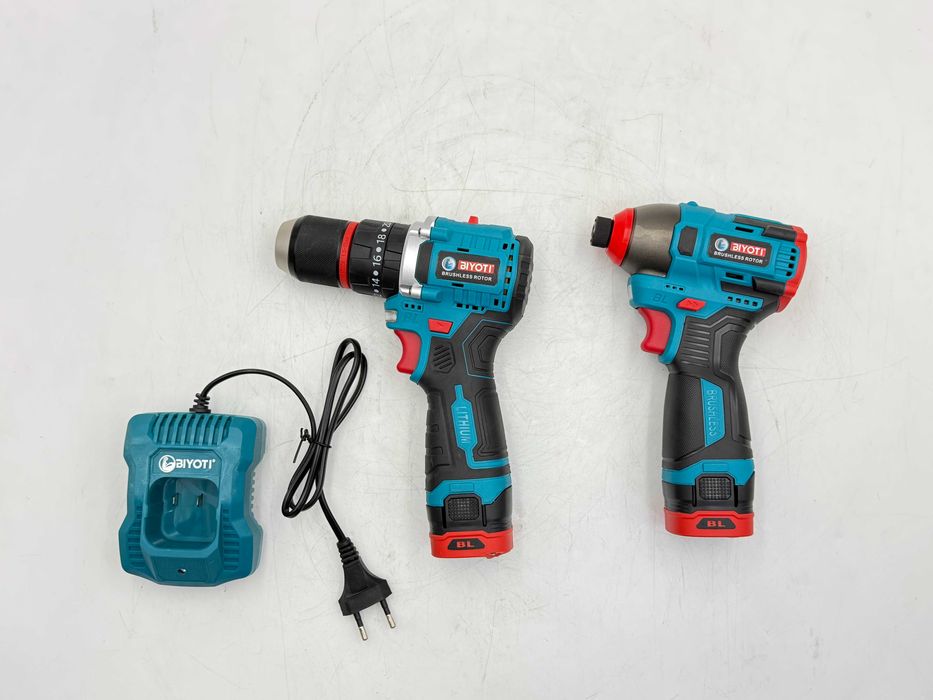 Набор инструментов BIYOTI BYT-2TS11 дрель-шуруповёрт ударный винтоверт