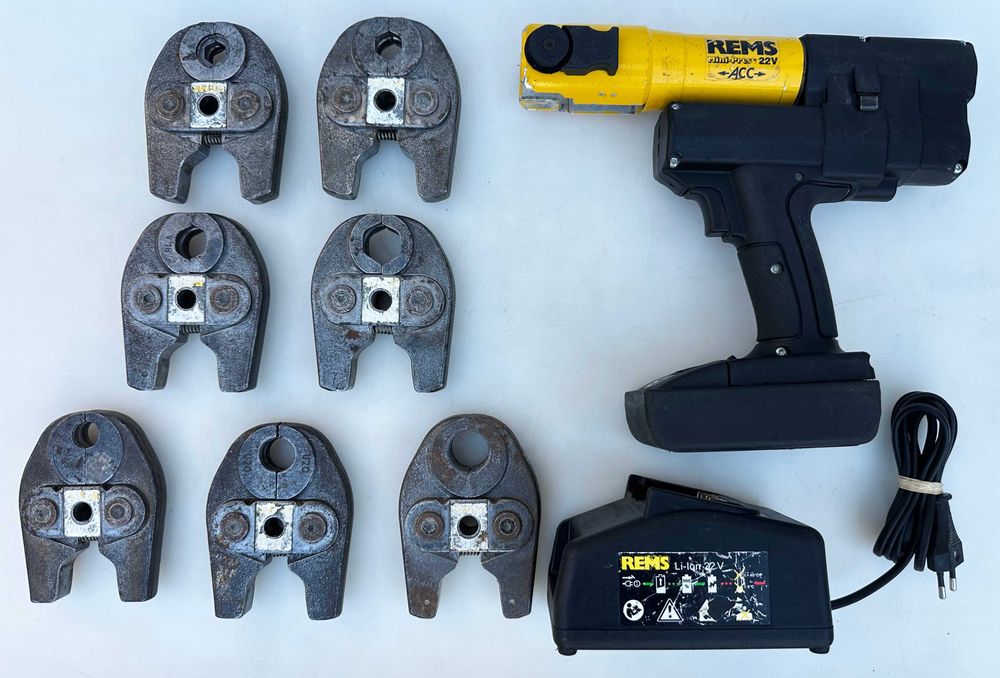 REMS Mini-Press 22V - Акумулаторна радиална преса 22V перфектен!