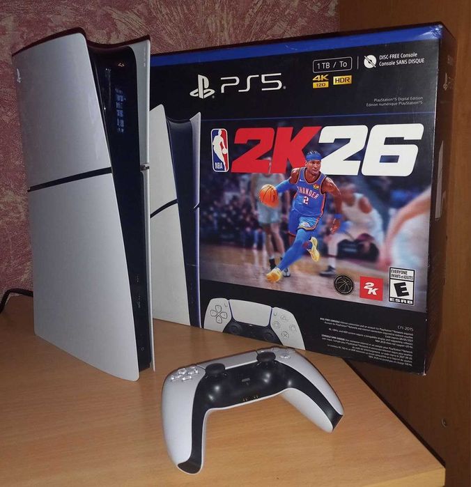 Sony PlayStation 5 Slim / PS5 Digital Edition / без дисковода / PS5