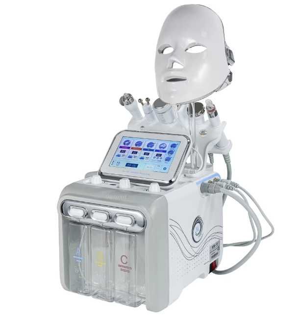 Апарат 7 В 1 водно дермабразио, кислород, RF, BIO, ултразвук и шпатула