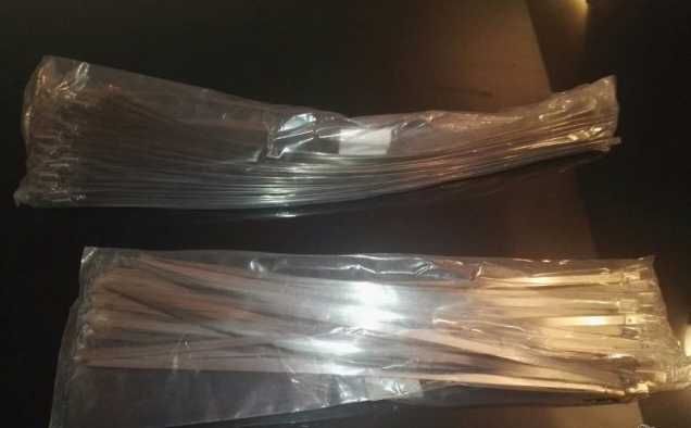 Термолента, титаниева 15м/5см/2мм до 1400С, скоби за термолента