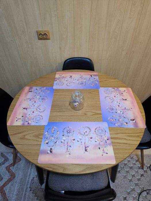 Masa rotunda si 4 scaune