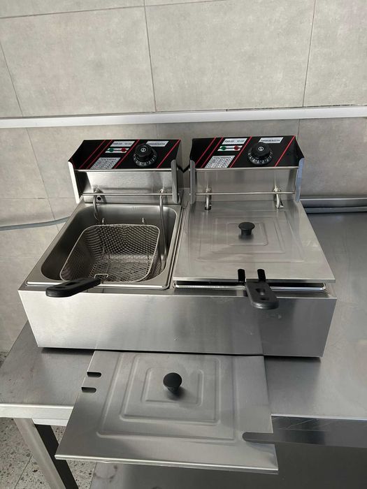 Friteuza dubla electrica 6+6 litri profesionala NOUA