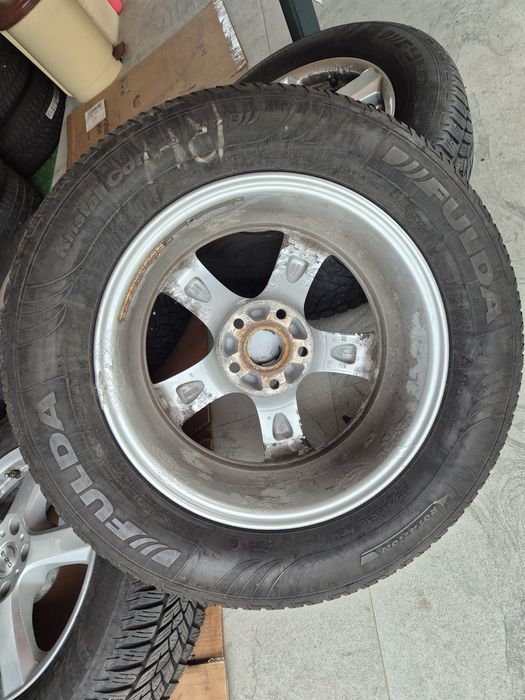 Vând jante+cauciucuri de Wv Tiguan 215/65/16 M+S imp Germania