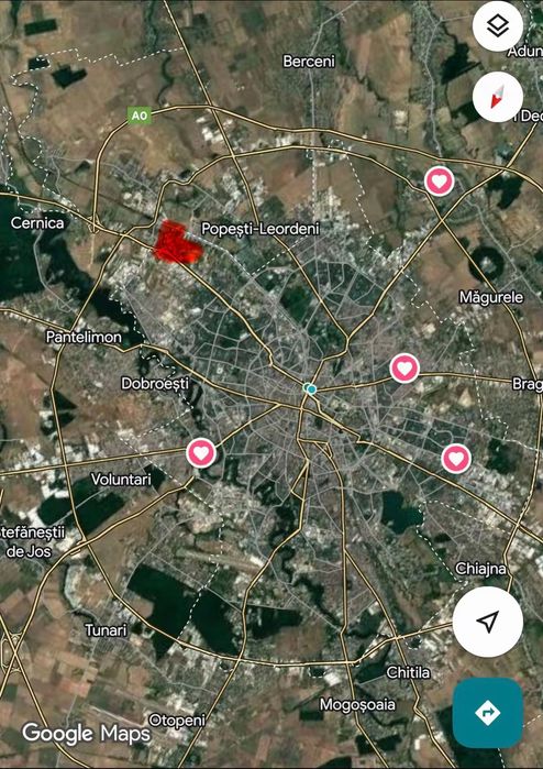 Urgent Teren aprox 700mp intravilan zona Ilfov Popesti Leordeni oportu