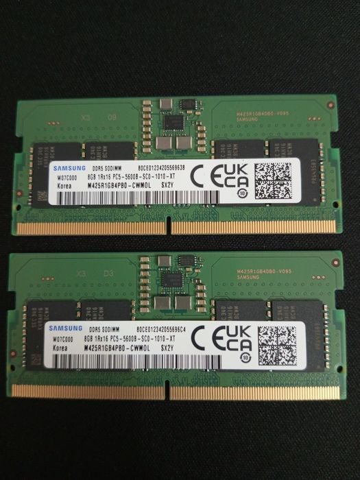 Samsung ddr5  sodimm 16 gb (2x8gb)