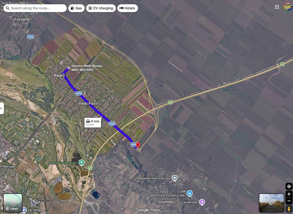 10 000 mp Teren Intravilan - 5 minute de A7 (3.2 km )  -  Bajani - Vadu Pasii - Negociabil