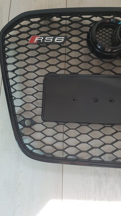 Grila-Fagure-RS6-Look-Audi-A6-C7-2011-2015-Negru-Lucios-2012-2013-2014