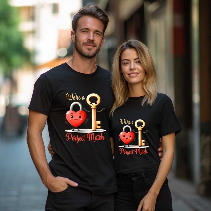 Тениски за двойки. Тениски за Свети Валентин, LOVE