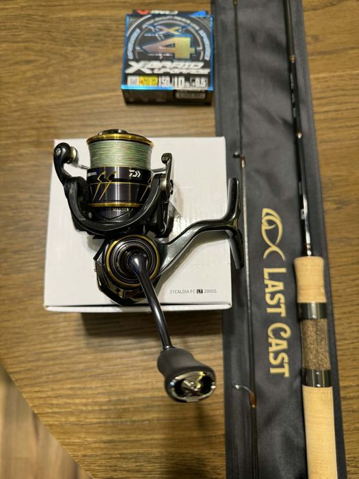 Въдица Last cast S62 L и макара Daiwa Caldia