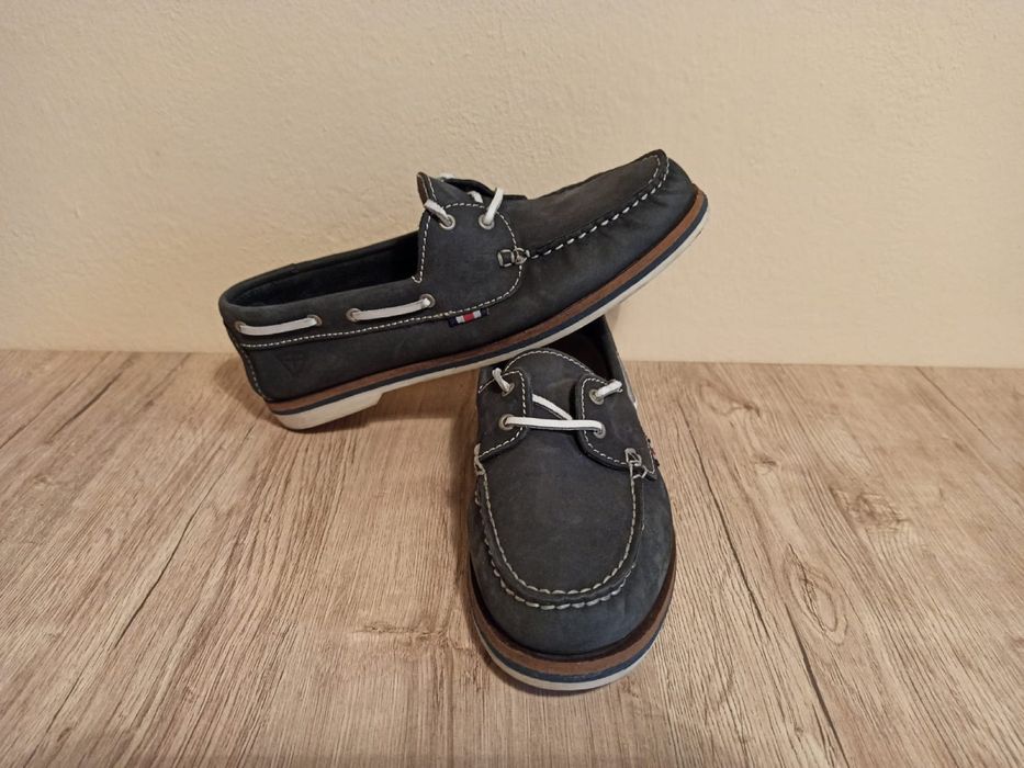 Mocasini din piele Tamaris Navy blue marimea 38