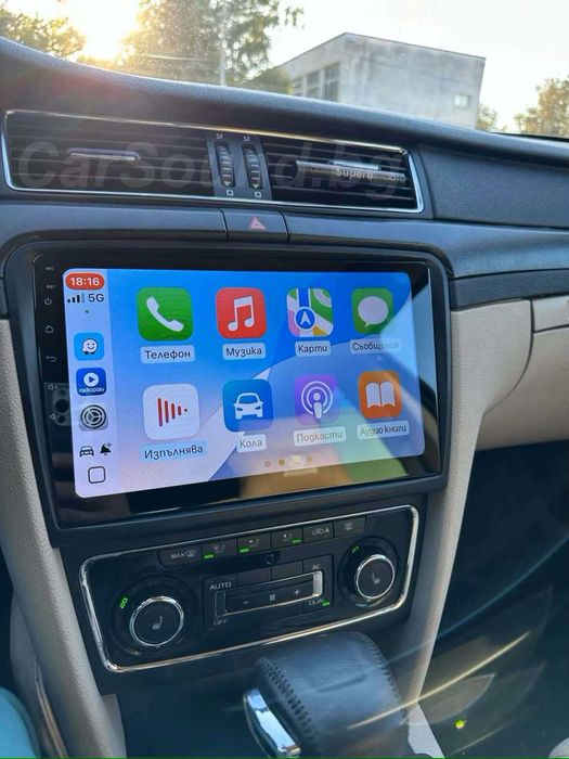 Skoda Superb 2 - 10.1" Android Мултимедия Шкода Навигация Андроид