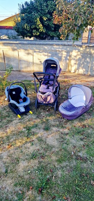 Cărucior 3 în 1 Peg Perego Book – sistem complet cu bază ISOFIX, Italia