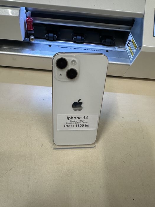 Iphone 14 / 128 gb / 100% baterie / impecabil / folie sticla cadou
