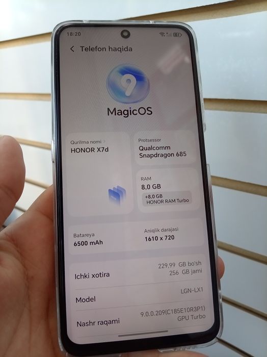 HONOR X7D 256gb srochna