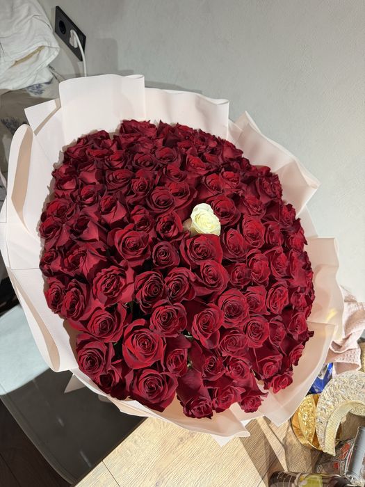 Букет цветов 101 роза