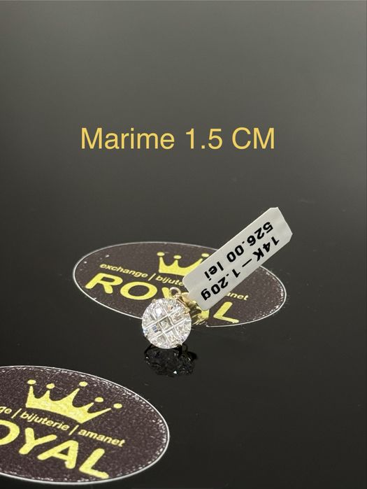 Bijuteria ROYAL : Pandantiv AUR 14K NOU / 1.2 GR