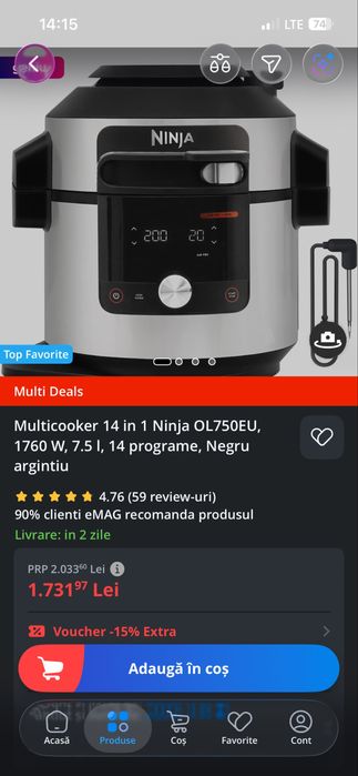 Multicooker Foodi max Ninja 15 in 1