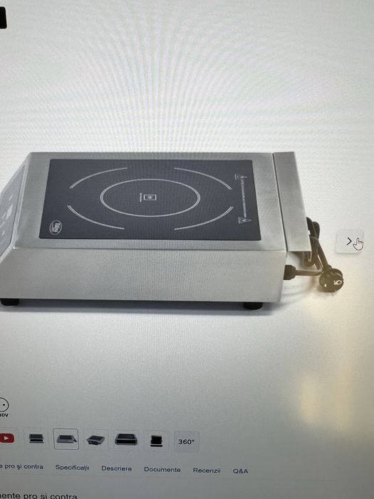 Plită inducție profesională electrică XL cu un arazător