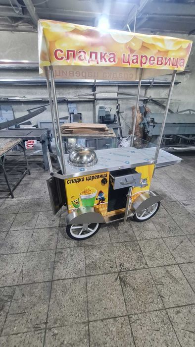 Колички за царевица на пара