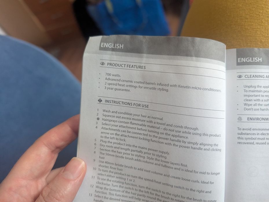 Perie rotativa Remington Keratin Therapy