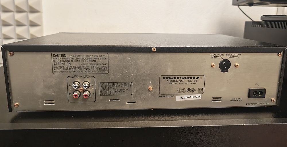 CD player Marantz CD-60,deck Marantz SD-35,amplificator Yamaha RX-V390RDS