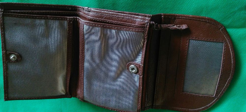 Портфейл кафяв, естествена кожа