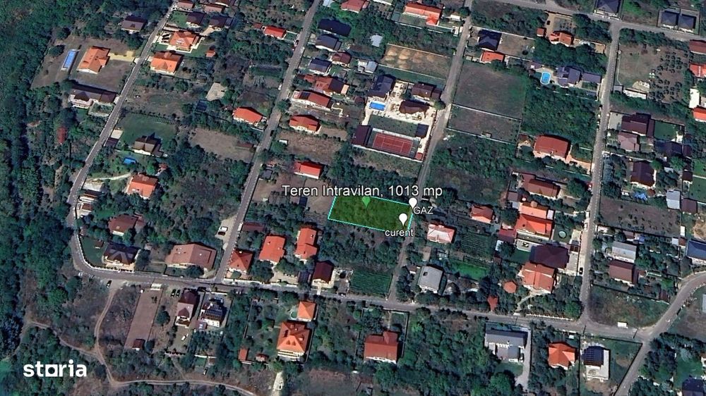 Teren intravilan, 1013 mp, in Pasarea, Branesti