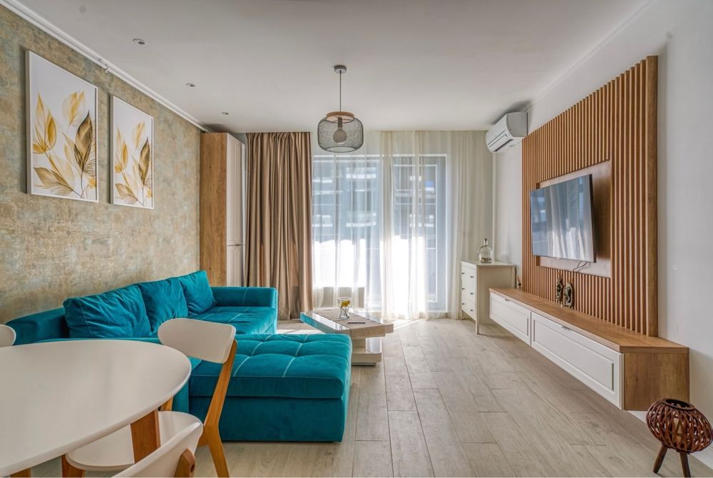 Temporary rent sea view first line sunny beautiful Apartment 2 rooms, 60 mp, Mamaia Nord, Promenada