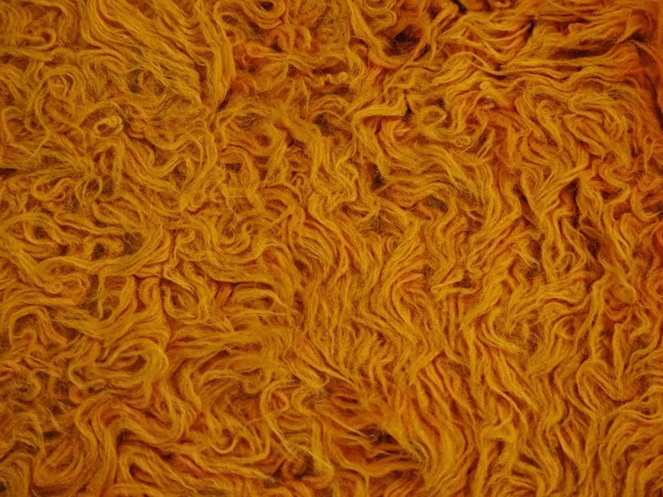 Оранжев китеник 100% ВЪЛНА ръчна изработка на стан