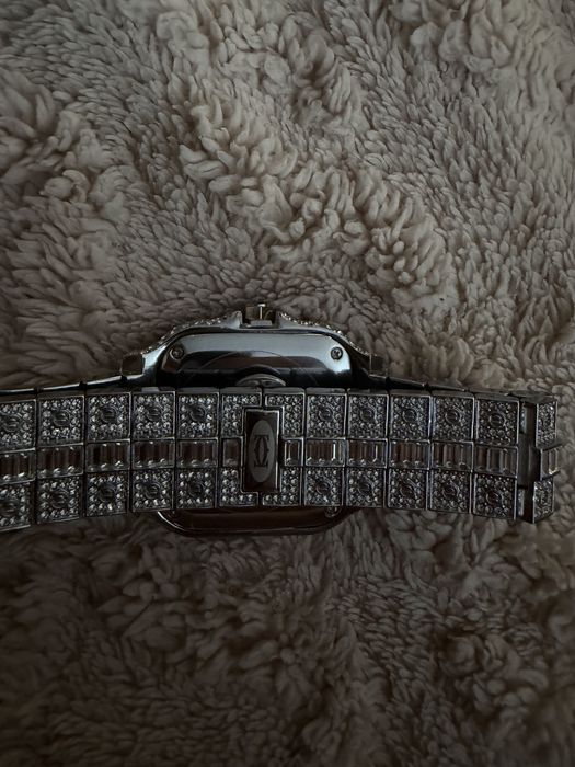Ceas cartier iced out cu diamante