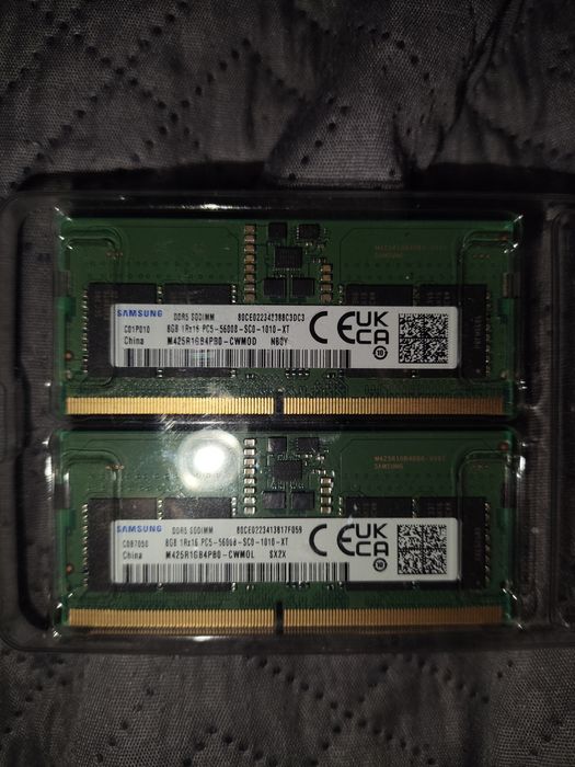 Продам комплект DDR5 2x8GB (16GB суммарно)