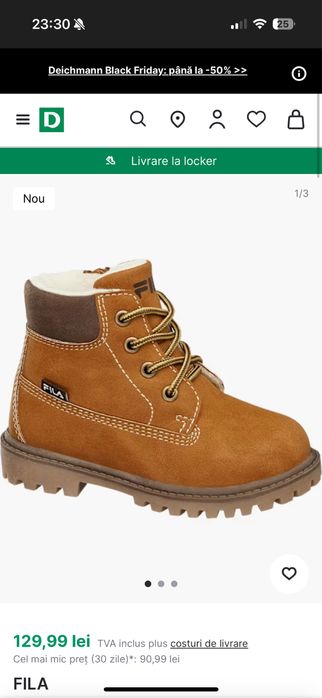 Vand ghete Fila marimea 21