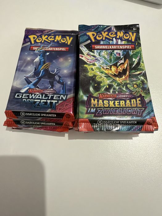 29x Booster Pack Pokemon - Gewalten der Zeit + Maskerade im Zwielicht