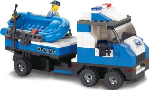 Joc constructie caramizi tip Lego Police Emergency Action