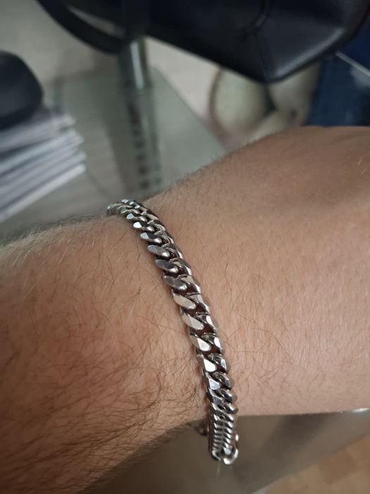 Серебряный мужской браслет