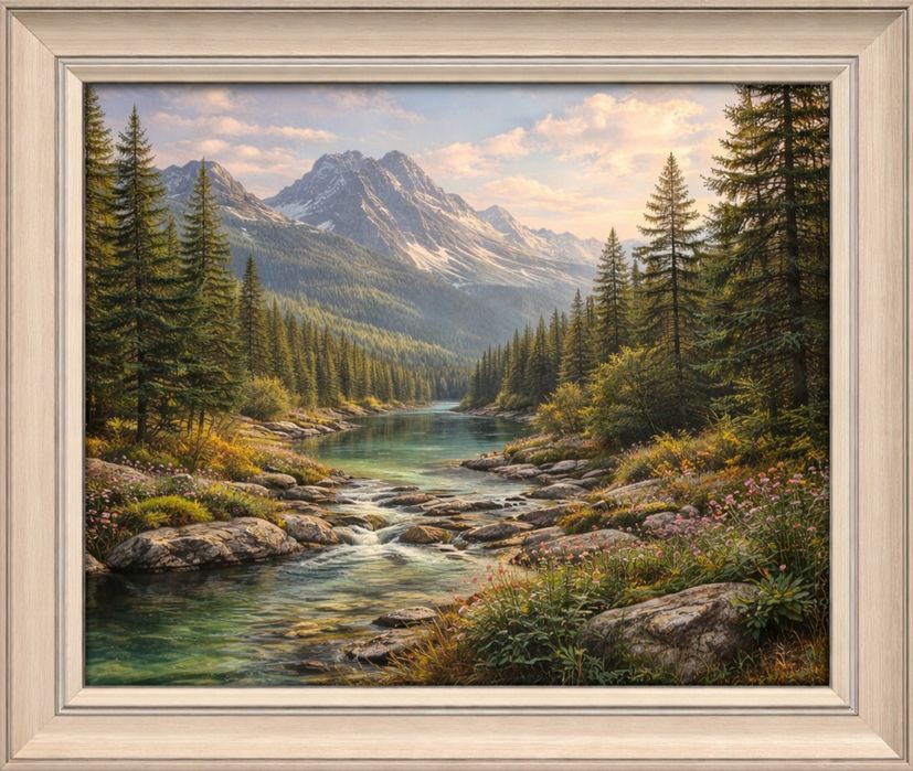 Премиальные картины на холсте с рамкой и без