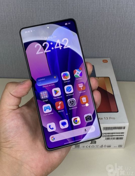 Redmi note 13 pro 4g 12/524 gb.
