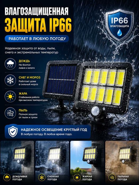 Прожектор на солнечной энергии