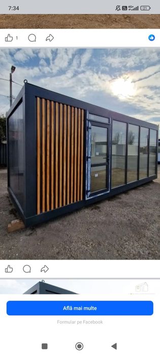 Vand containere tip casă birouri spatii comerciale fast-food