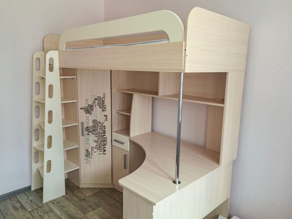 Детский кровать столом