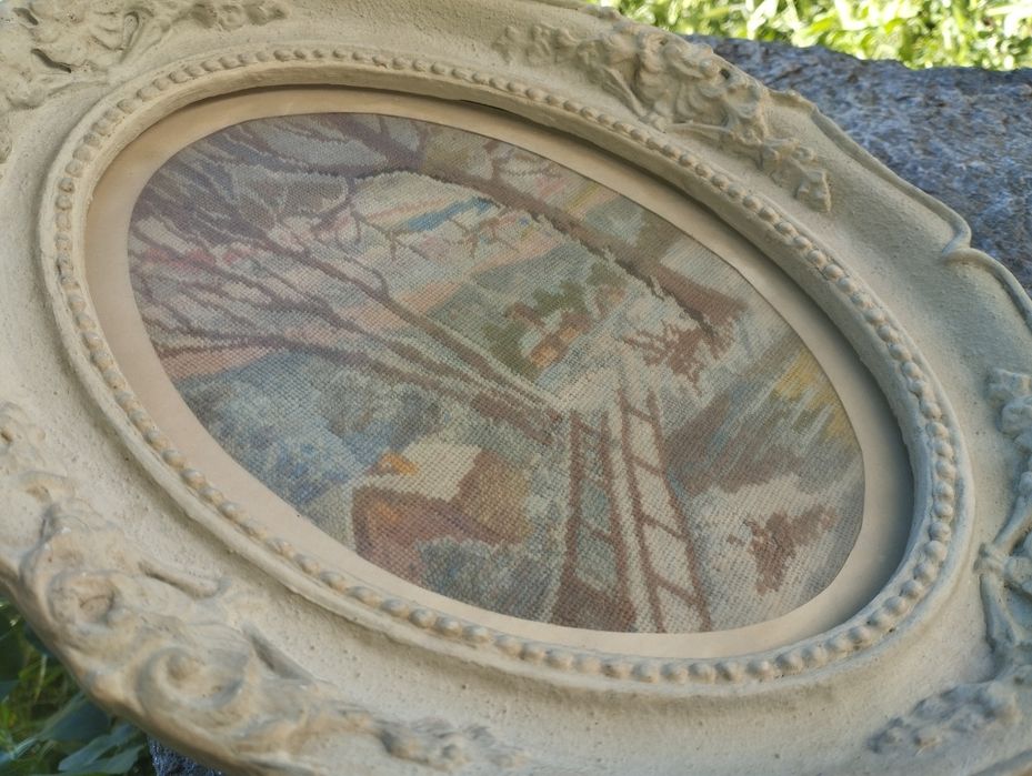 Ръчно изработен гоблен Пейзаж/Зима