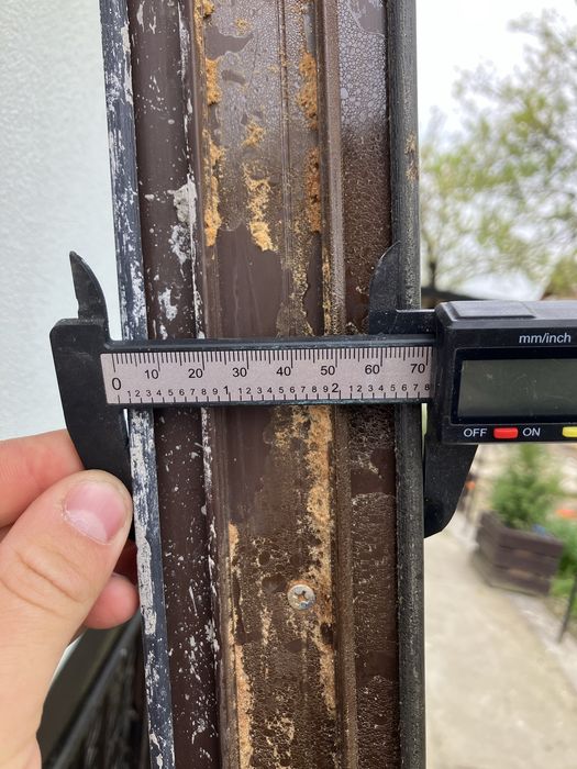 Fereastră PVC Fixa, 185x98, sticlă 24mm, Gri antracit